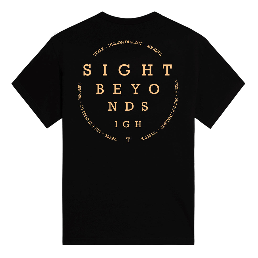 Verbz, Nelson Dialect & Mr Slipz 'Sight Beyond Sight' T-Shirt // Black