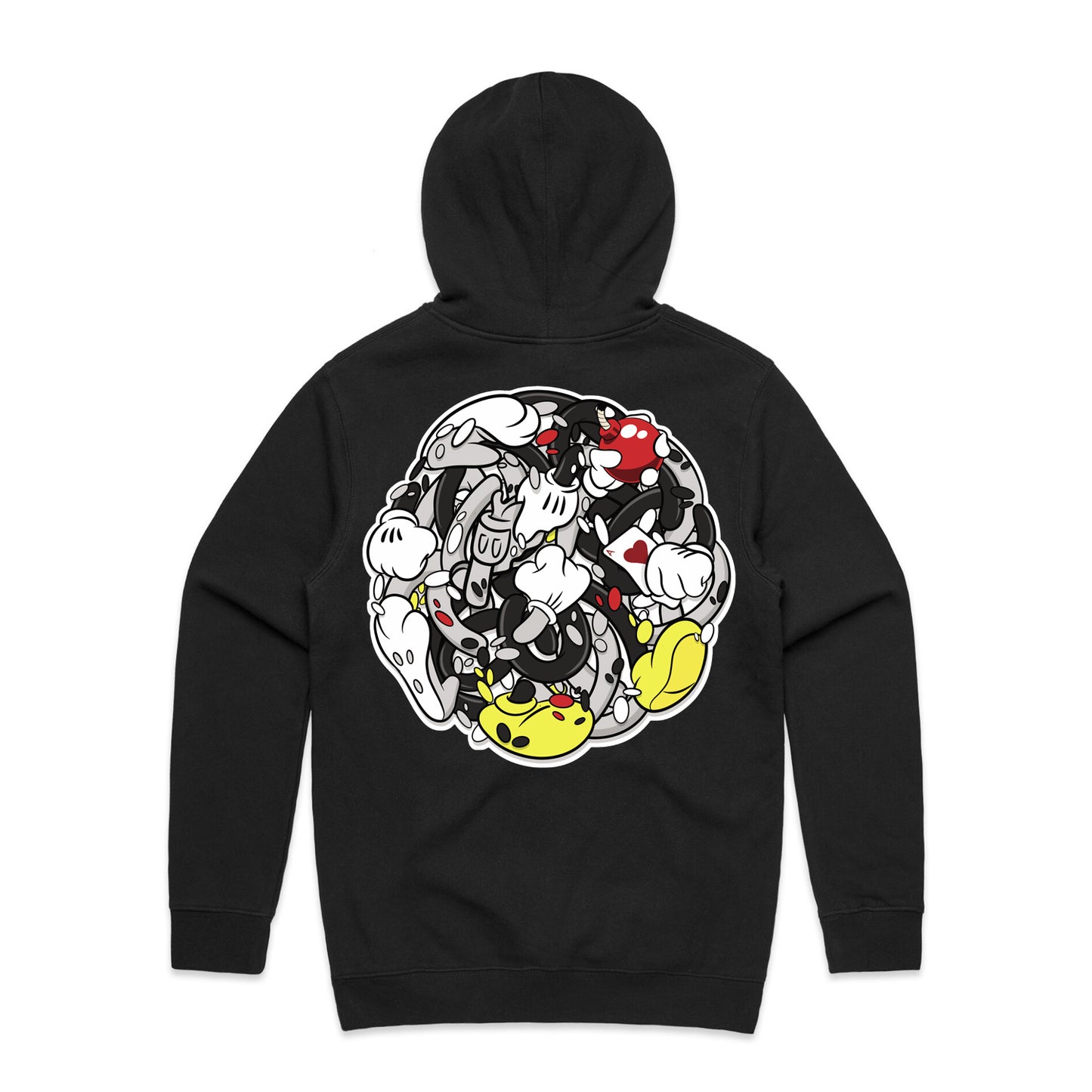 Dabbla - 'BLOTS' Zip Up Hoodie (Black)