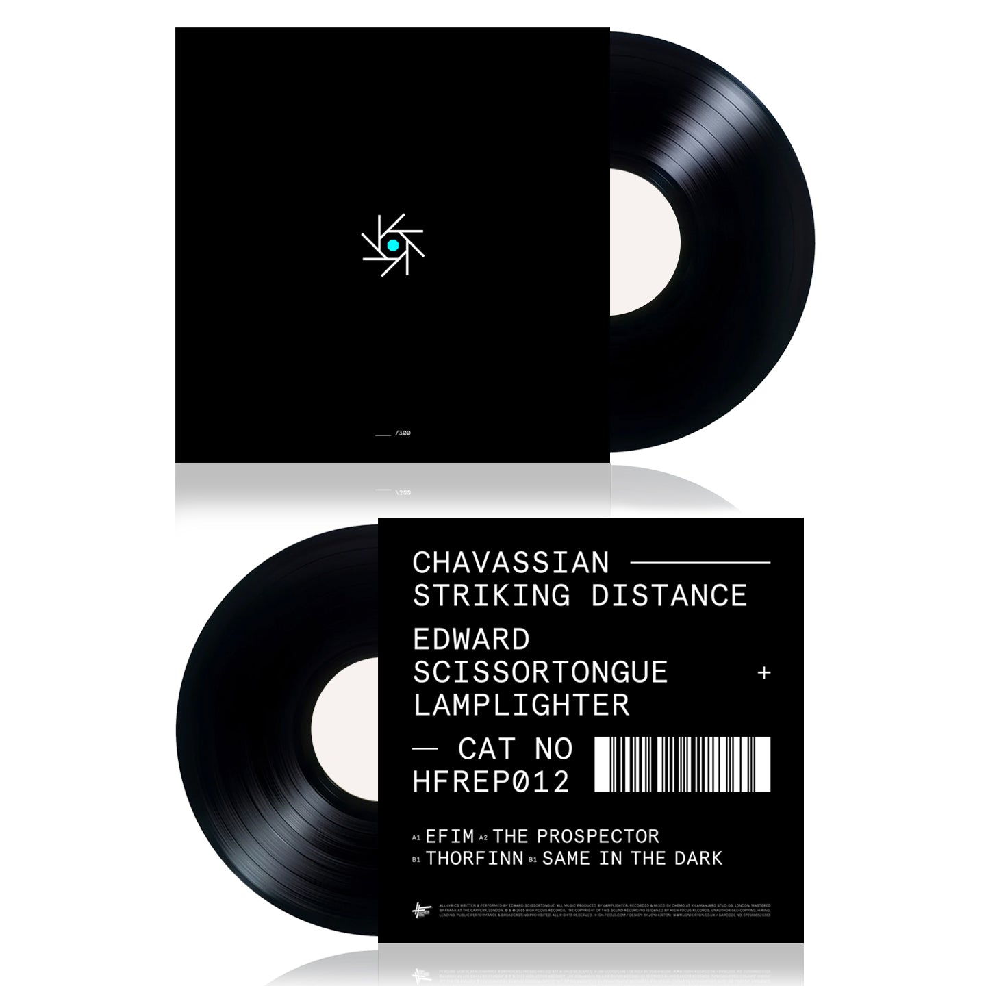 Edward Scissortongue + Lamplighter - Chavassian Striking Distance (FIRST PRESSING, SUPER LIMITED EDITION 12" BLACK VINYL)