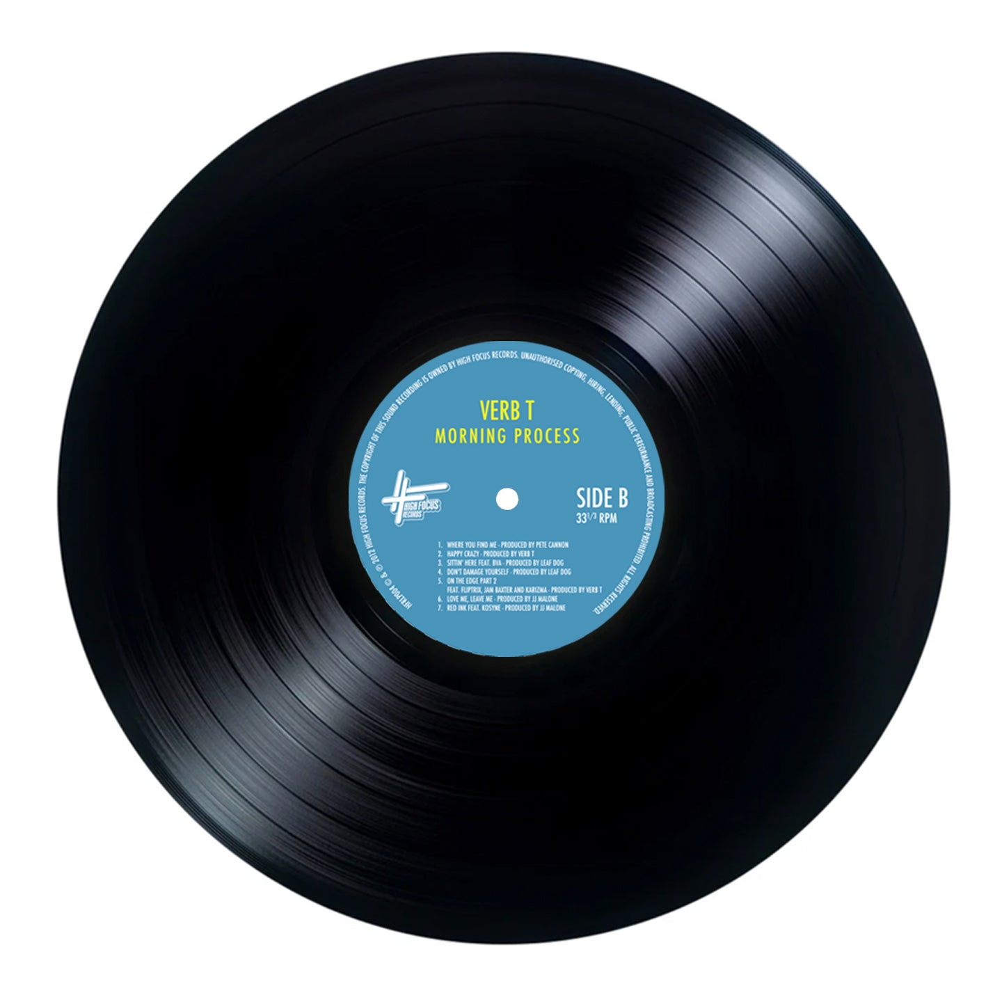 Verb T - Morning Process (FIRST PRESSING, SUPER LIMITED EDITION 12" BLACK VINYL)