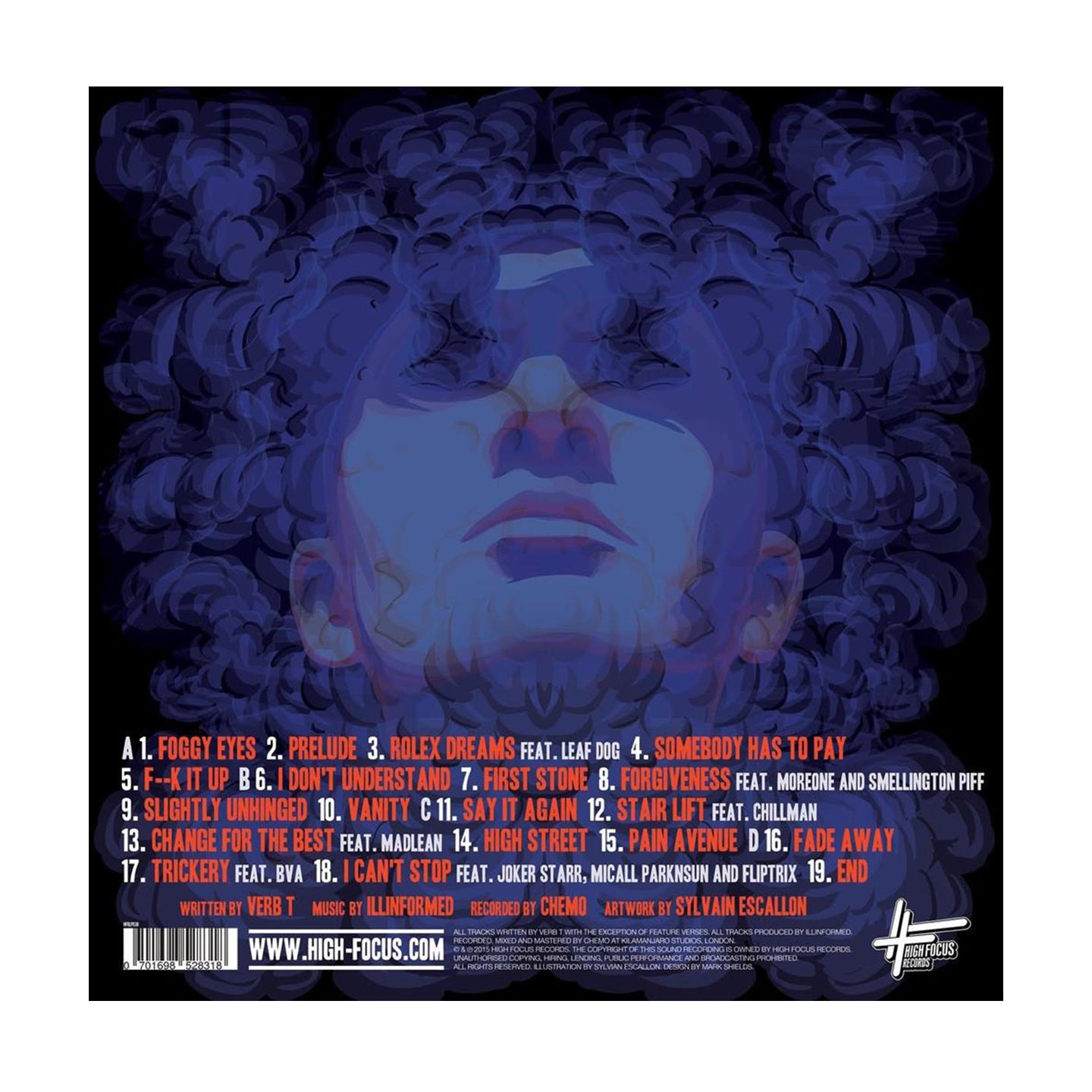 Verb T & Illinformed - The Man With The Foggy Eyes (SUPER LIMITED EDITION 2 x 12" SOLID WHITE VINYL)