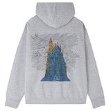 Verb T - 'The Tower Where The Phantom Lives' Zip Up Hoodie // Grey