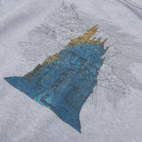 Verb T - 'The Tower Where The Phantom Lives' Zip Up Hoodie // Grey