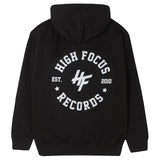 High Focus - Chunk Hoodie W/ Stamp back print // Black