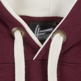 High Focus - Logo Hoodie // Burgundy / Ecru