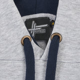 High Focus - Logo Hoodie // Grey / Navy