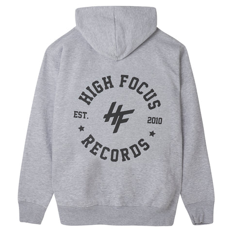 High Focus - Chunk Hoodie W/ Stamp back print // Light Grey