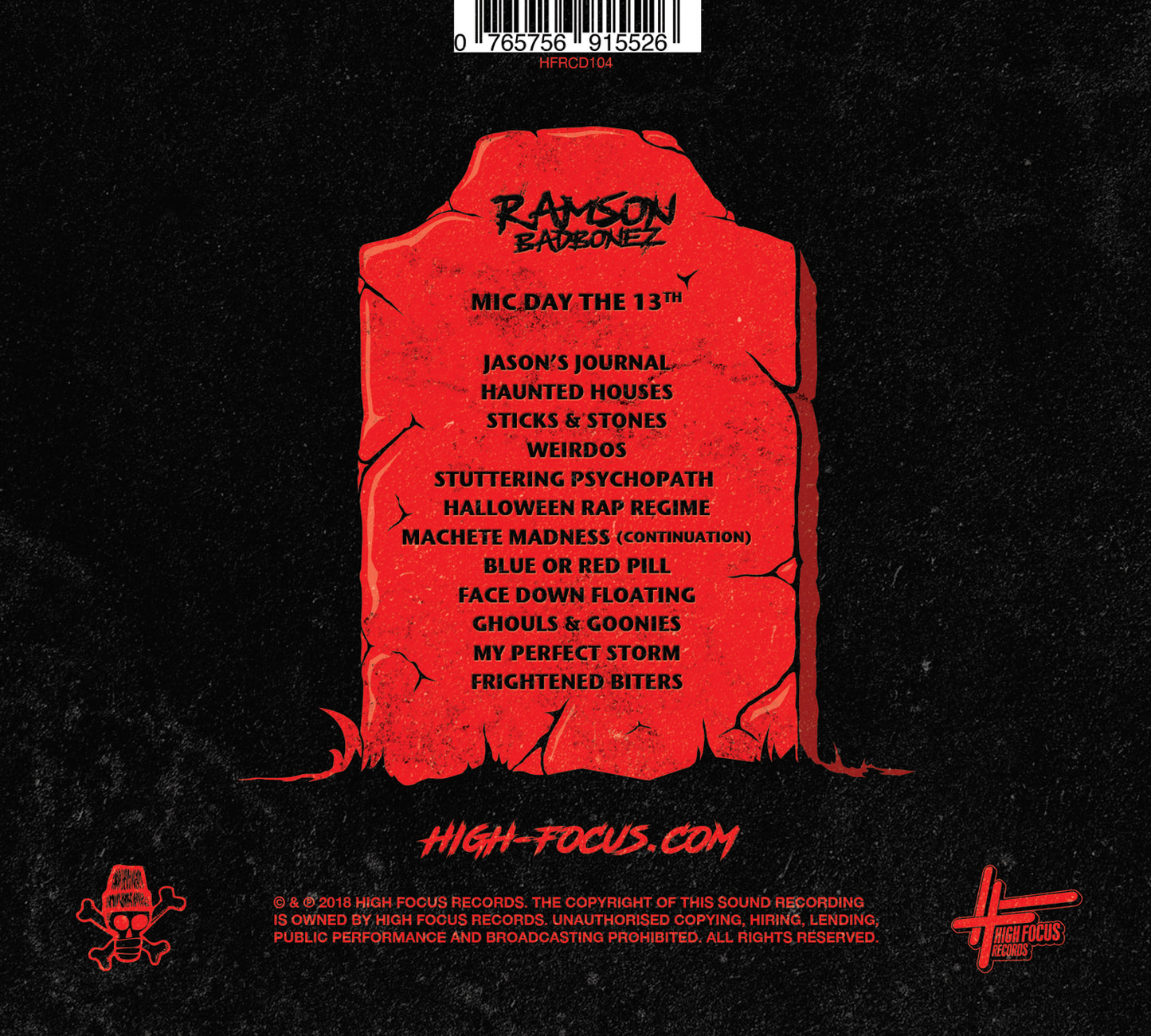 Ramson Badbonez - Mic Day The 13th (LIMITED EDITION CD)