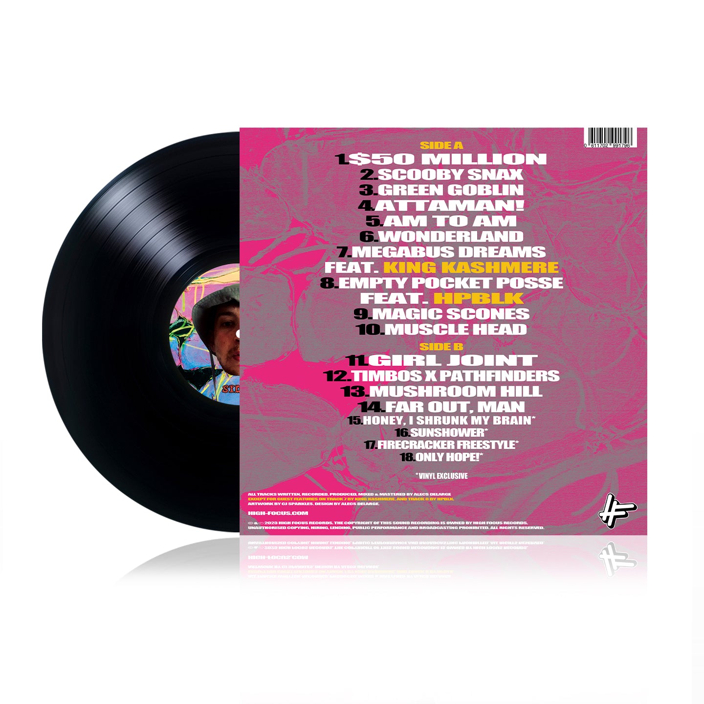 Alecs DeLarge - Alecs in Wonderland (LIMITED EDITION BLACK VINYL)