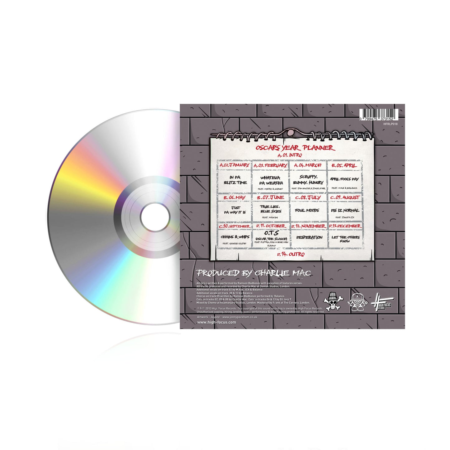 Ramson Badbonez - A Year In The Life Of Oscar The Slouch (CD)