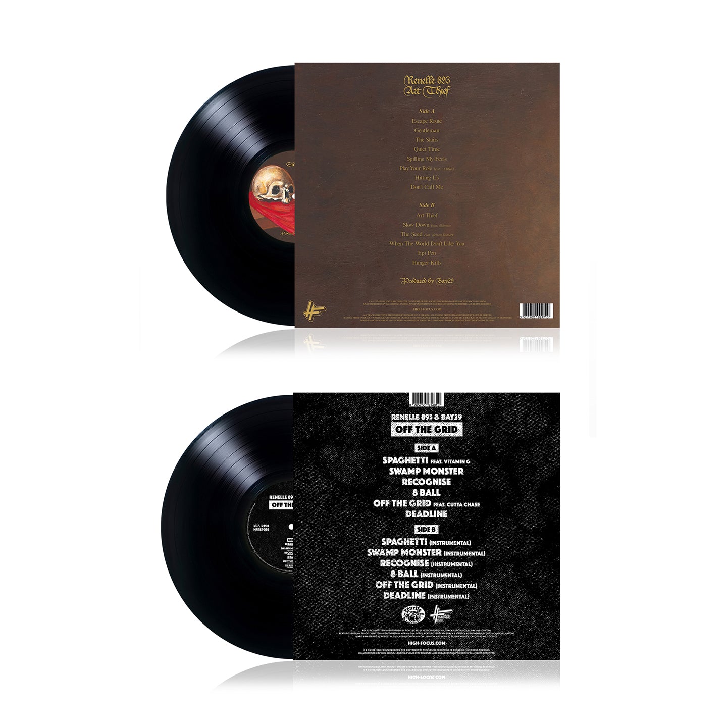 Renelle 893 - 'Art Thief' + 'Off The Grid' VINYL BUNDLE