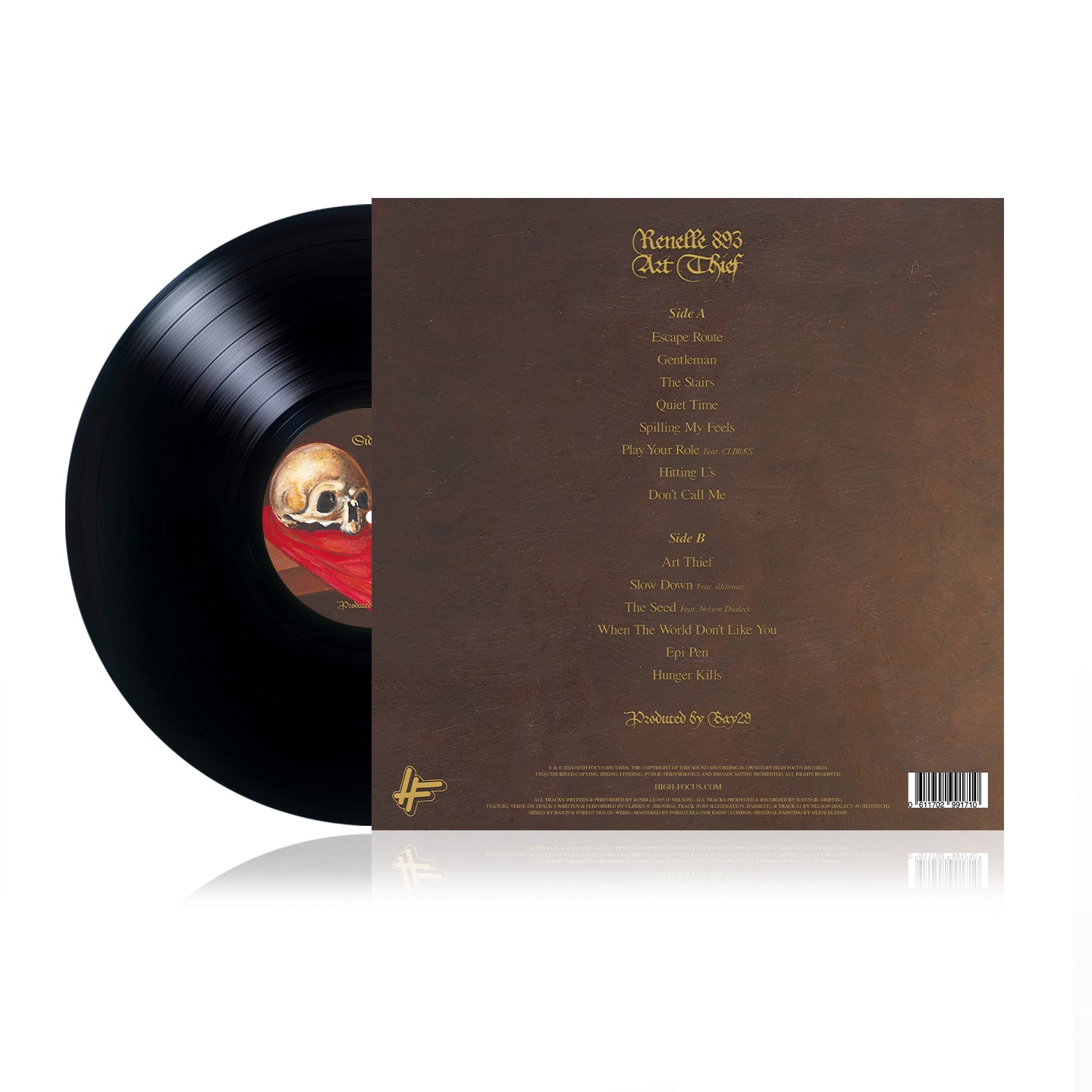 Renelle 893 - Art Thief (LIMITED EDITION 12" BLACK VINYL)