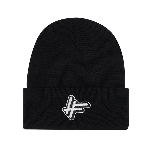 High Focus Deluxe Logo Beanie // Black - Organic Cotton