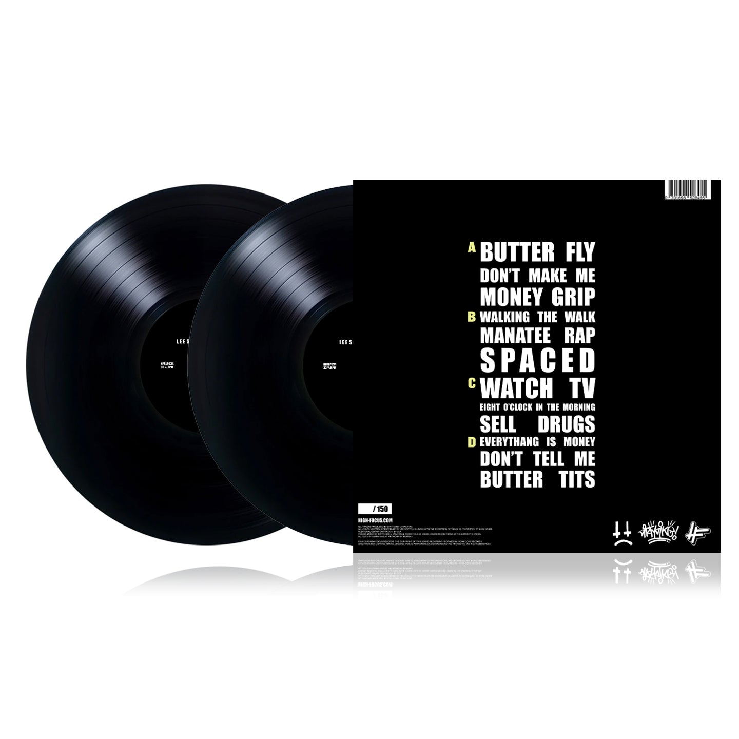 Lee Scott - Butter Fly (Prod. Dirty Dike) (LIMITED EDITION 2 x 12" BLACK VINYL)