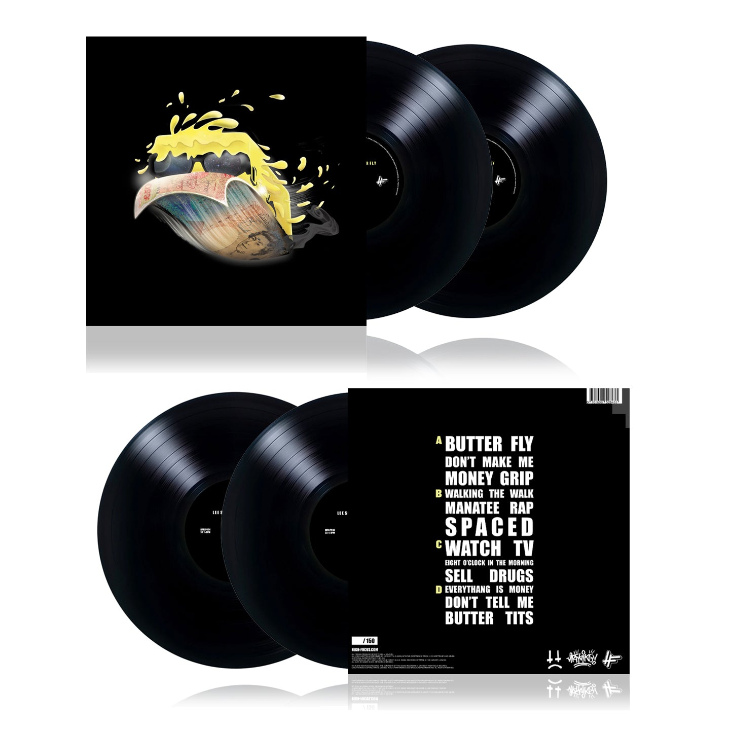 Lee Scott - Butter Fly (Prod. Dirty Dike) (LIMITED EDITION 2 x 12" BLACK VINYL)