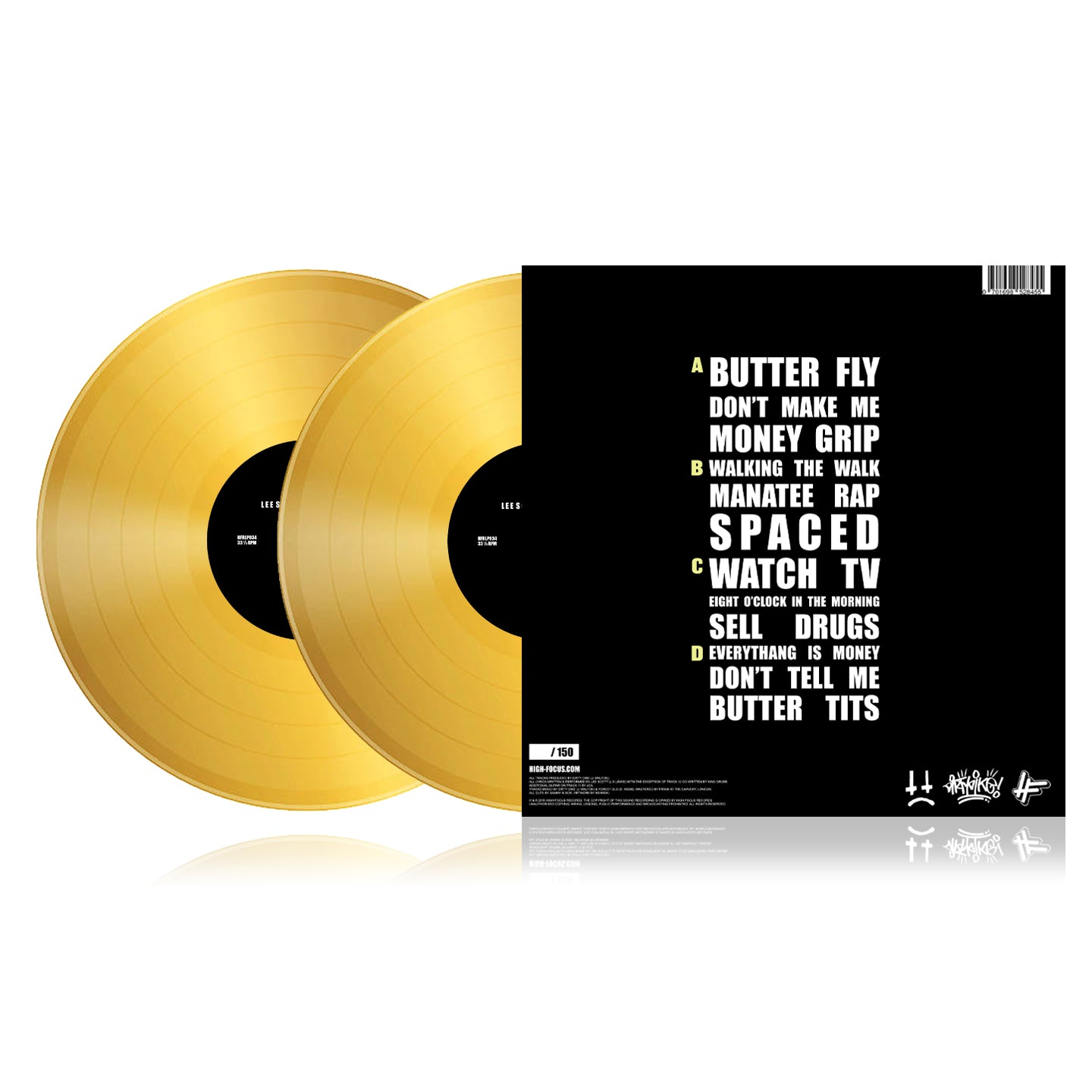 Lee Scott - Butter Fly (Prod. Dirty Dike) (LIMITED EDITION 2 x 12" GOLD VINYL)