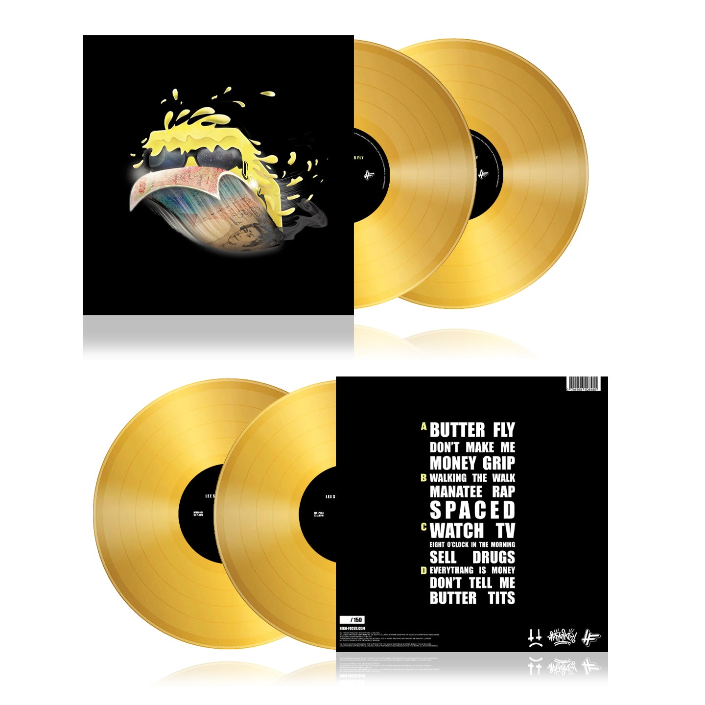Lee Scott - Butter Fly (Prod. Dirty Dike) (LIMITED EDITION 2 x 12" GOLD VINYL)