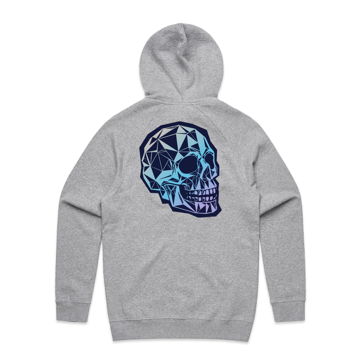 Ramson Badbonez & Illinformed 'Crystal Skull' Zip Up Hoodie (Grey) [PRE-ORDER]