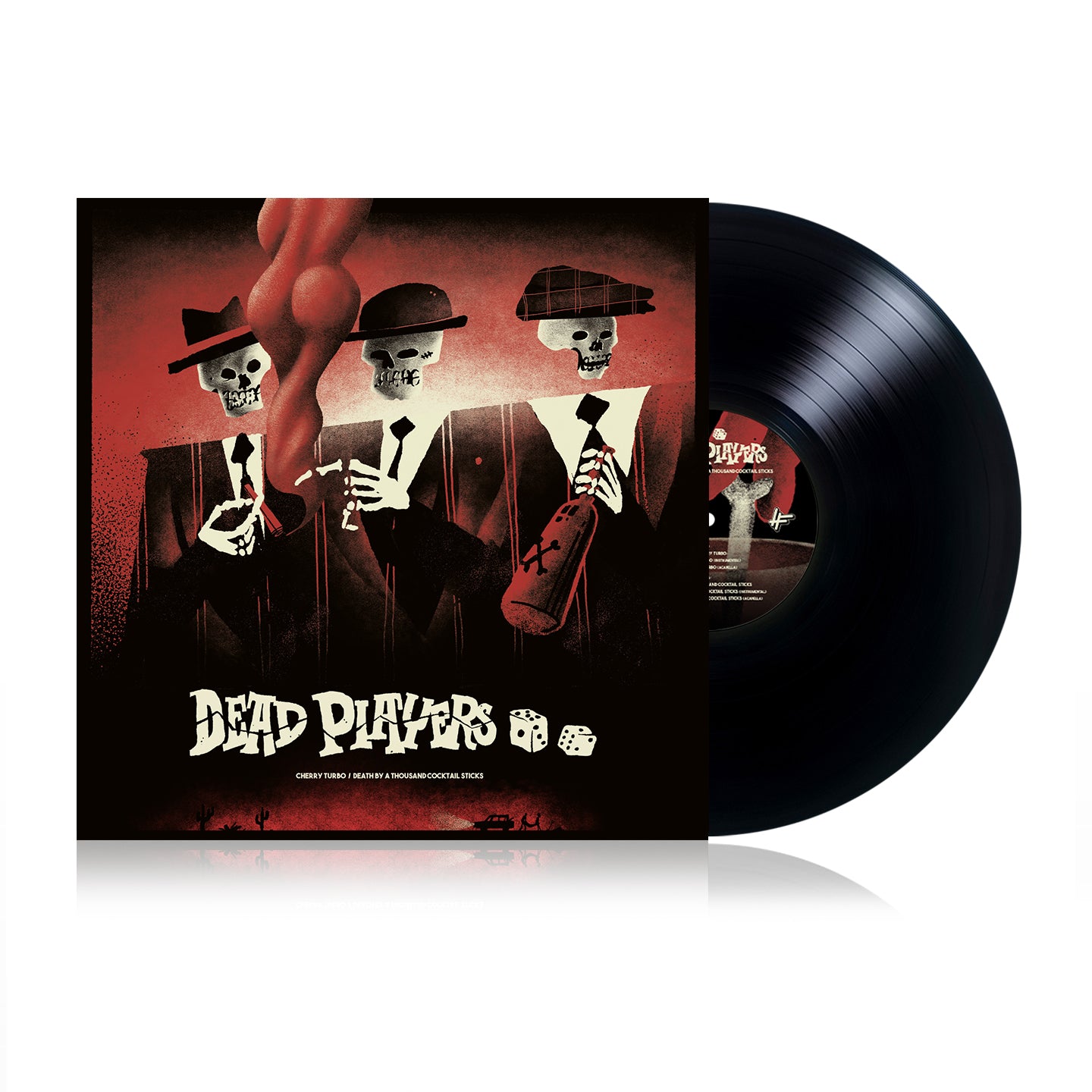 Dead Players - Cherry Turbo / Death By A Thousand Cocktail Sticks (LIMITED EDITION 12" BLACK VINYL)