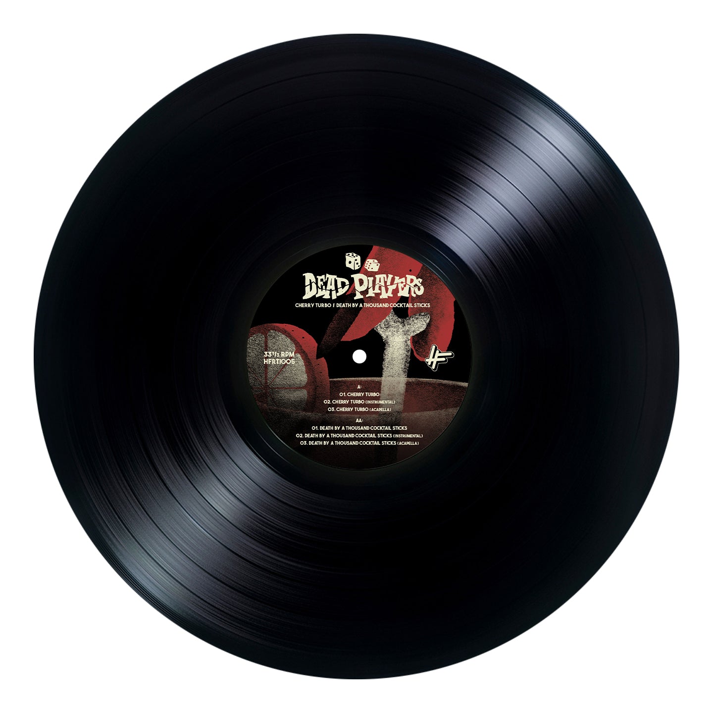 Dead Players - Cherry Turbo / Death By A Thousand Cocktail Sticks (LIMITED EDITION 12" BLACK VINYL)