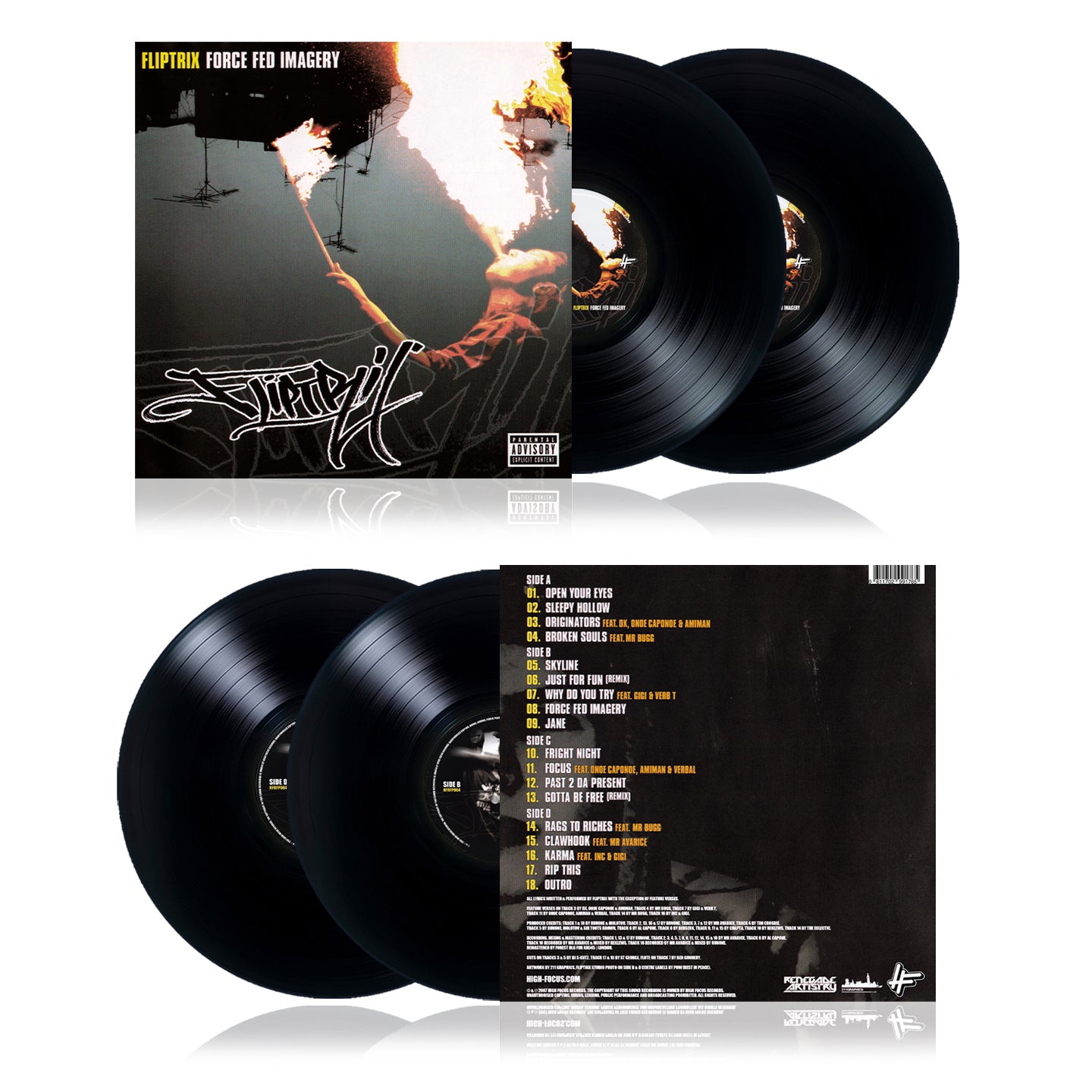 Fliptrix - Force Fed Imagery (LIMITED EDITION 2 x 12" BLACK VINYL)