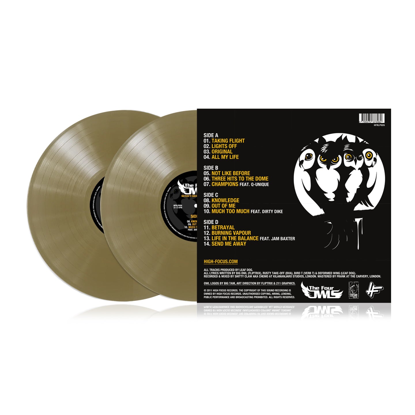 The Four Owls - Nature's Greatest Mystery (LIMITED EDITION 2x12" GOLD VINYL)