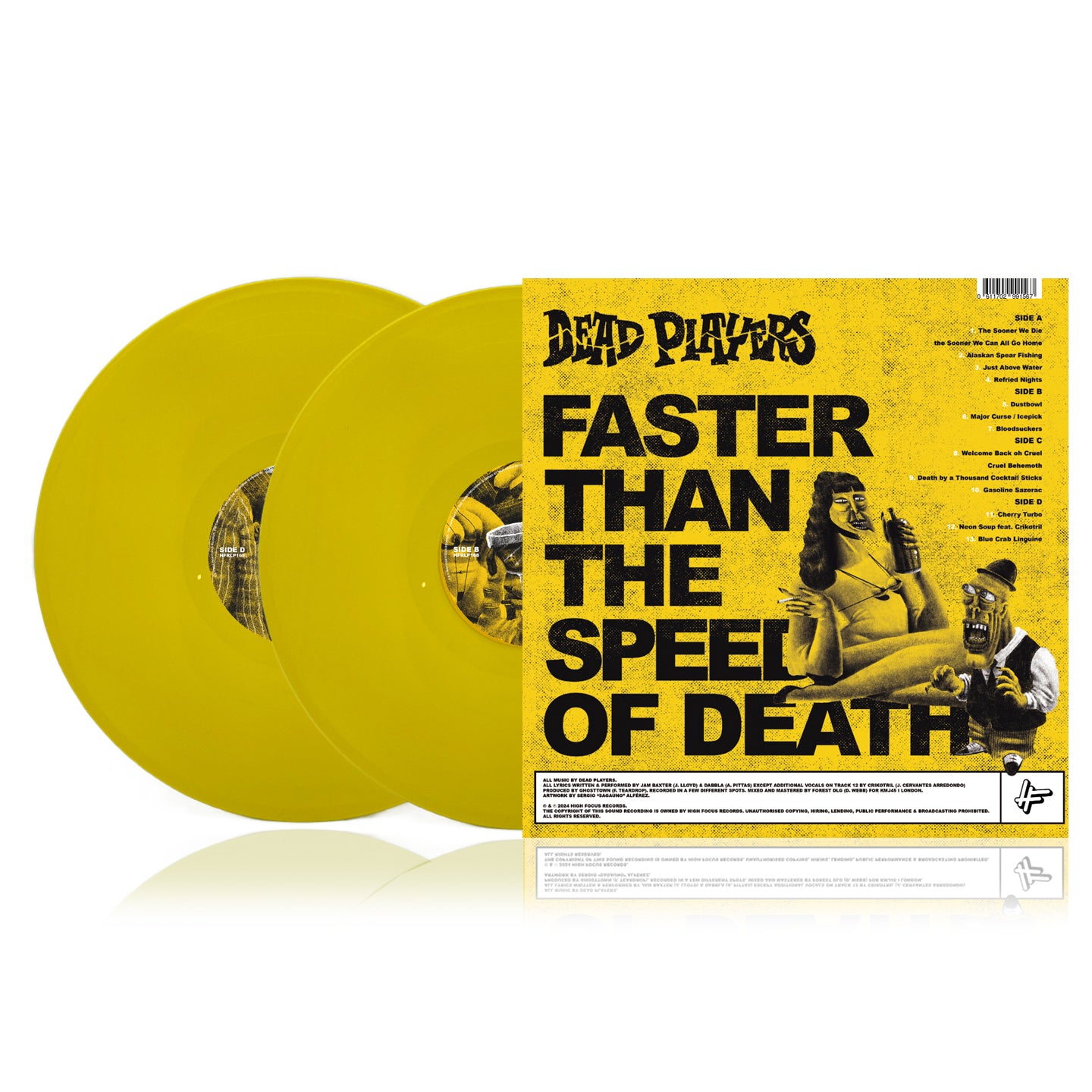 Dead Players - Faster Than the Speed of Death (LIMITED EDITION 2 x 12" YELLOW VINYL)