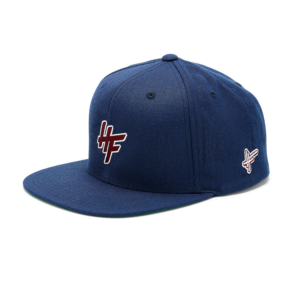High Focus Chunk Snapback // Navy / Burgundy