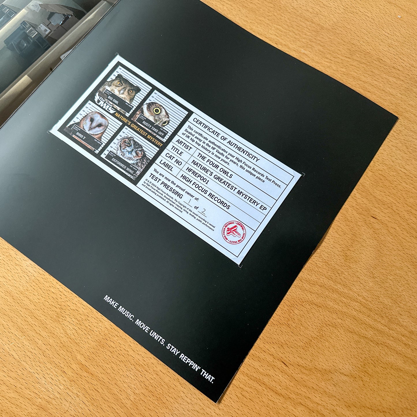 The Four Owls 'Nature's Greatest Mystery EP' TEST PRESS (1 of 2)