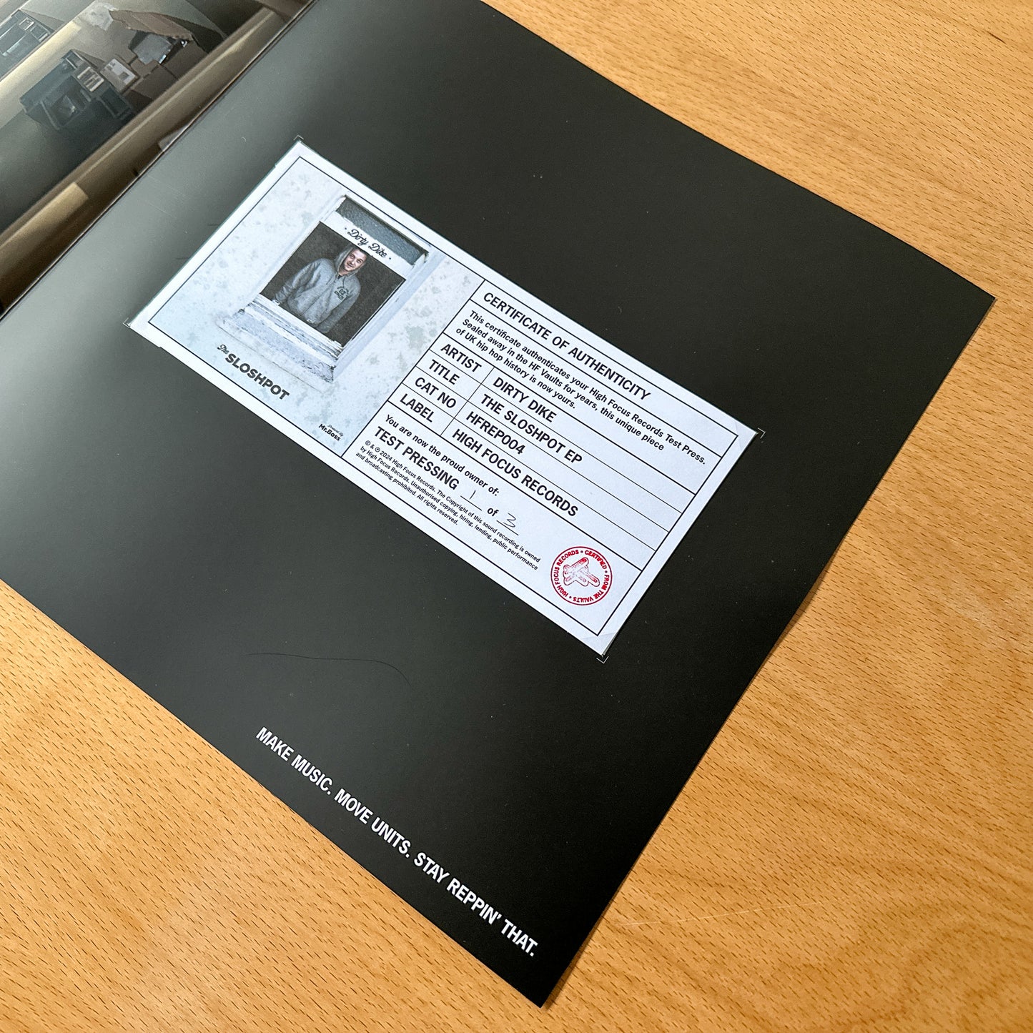 Dirty Dike 'The Slosh Pot EP' TEST PRESS (1 of 3)