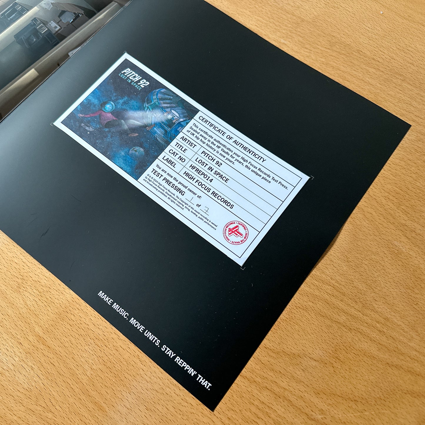 Pitch 92 'Lost In Space' TEST PRESS (1 of 7)
