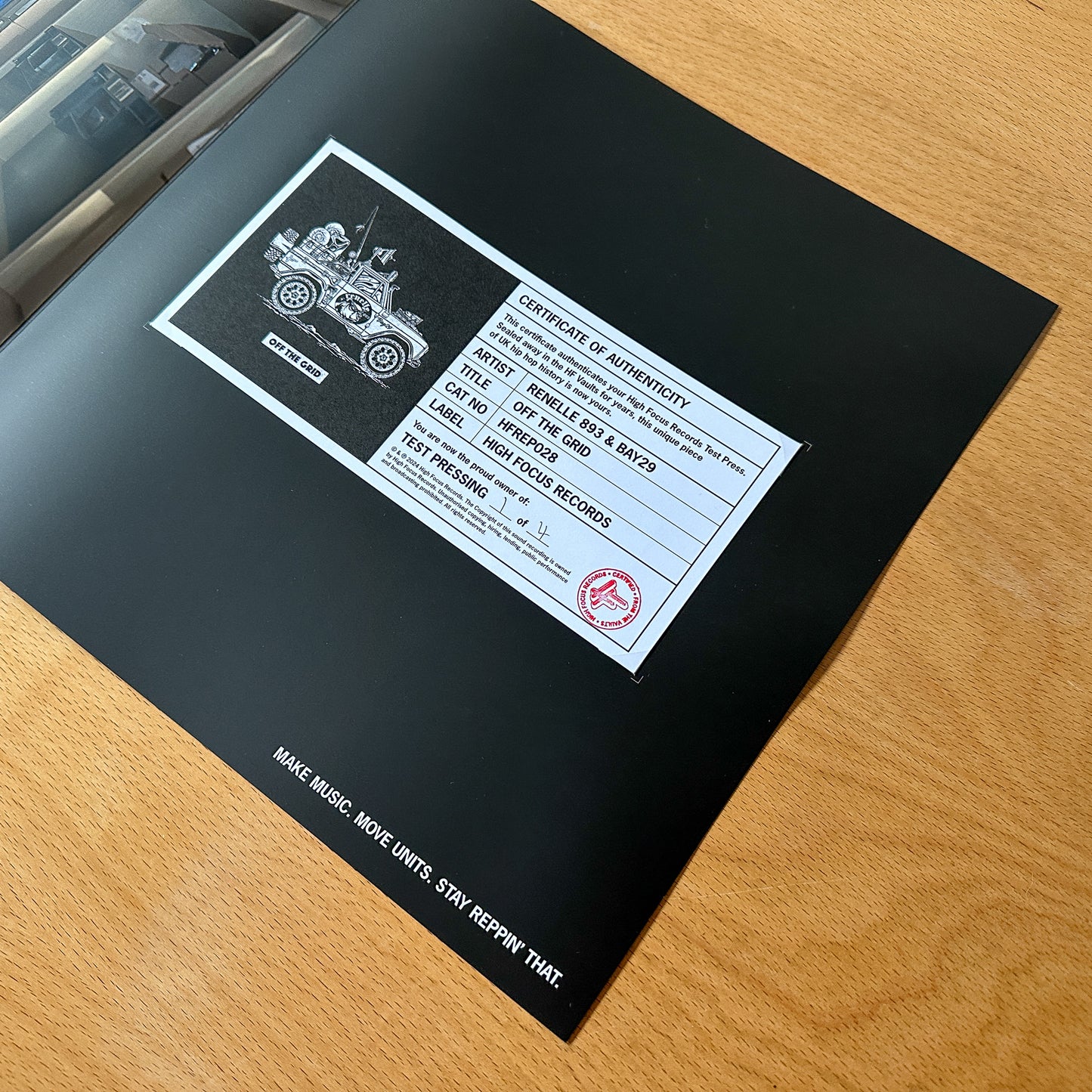 Renelle 893 & Bay29 'Off The Grid' TEST PRESS