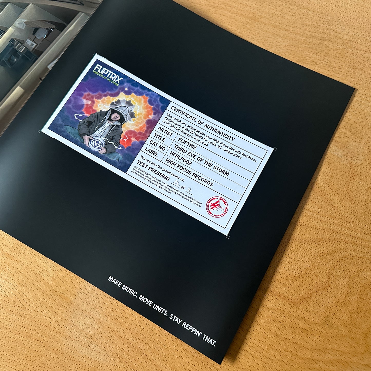 Fliptrix 'Third Eye Of The Storm' TEST PRESS (1 of 4)