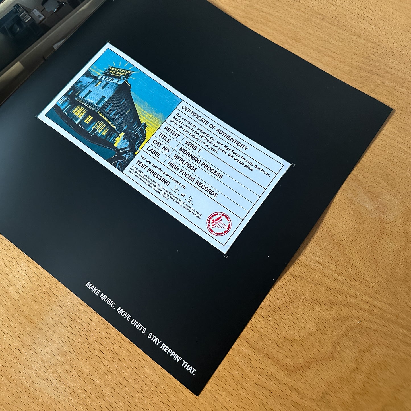 Verb T 'The Morning Process' TEST PRESS (1 of 4)