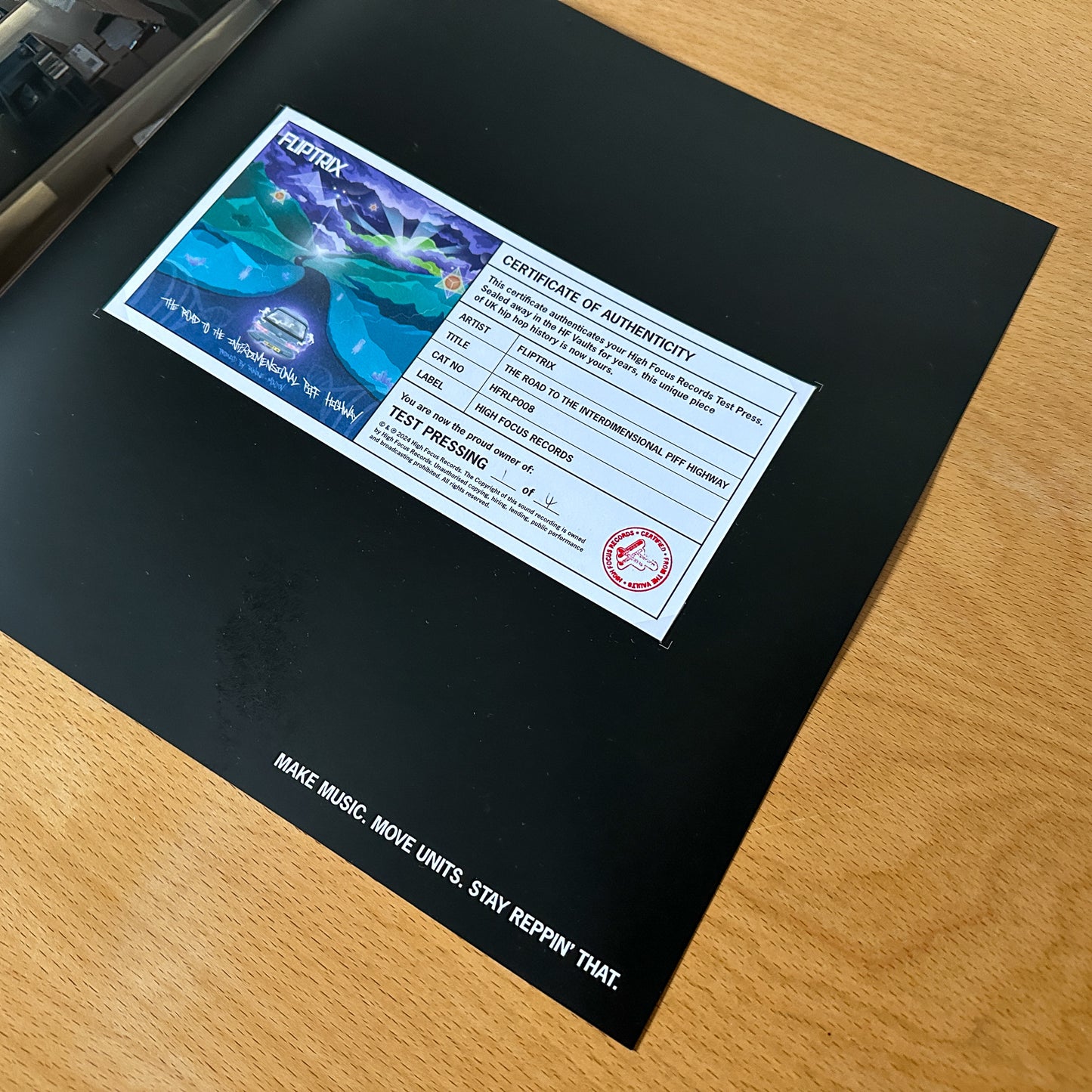 Fliptrix 'The Road To The Interdimensional Piff Highway' TEST PRESS