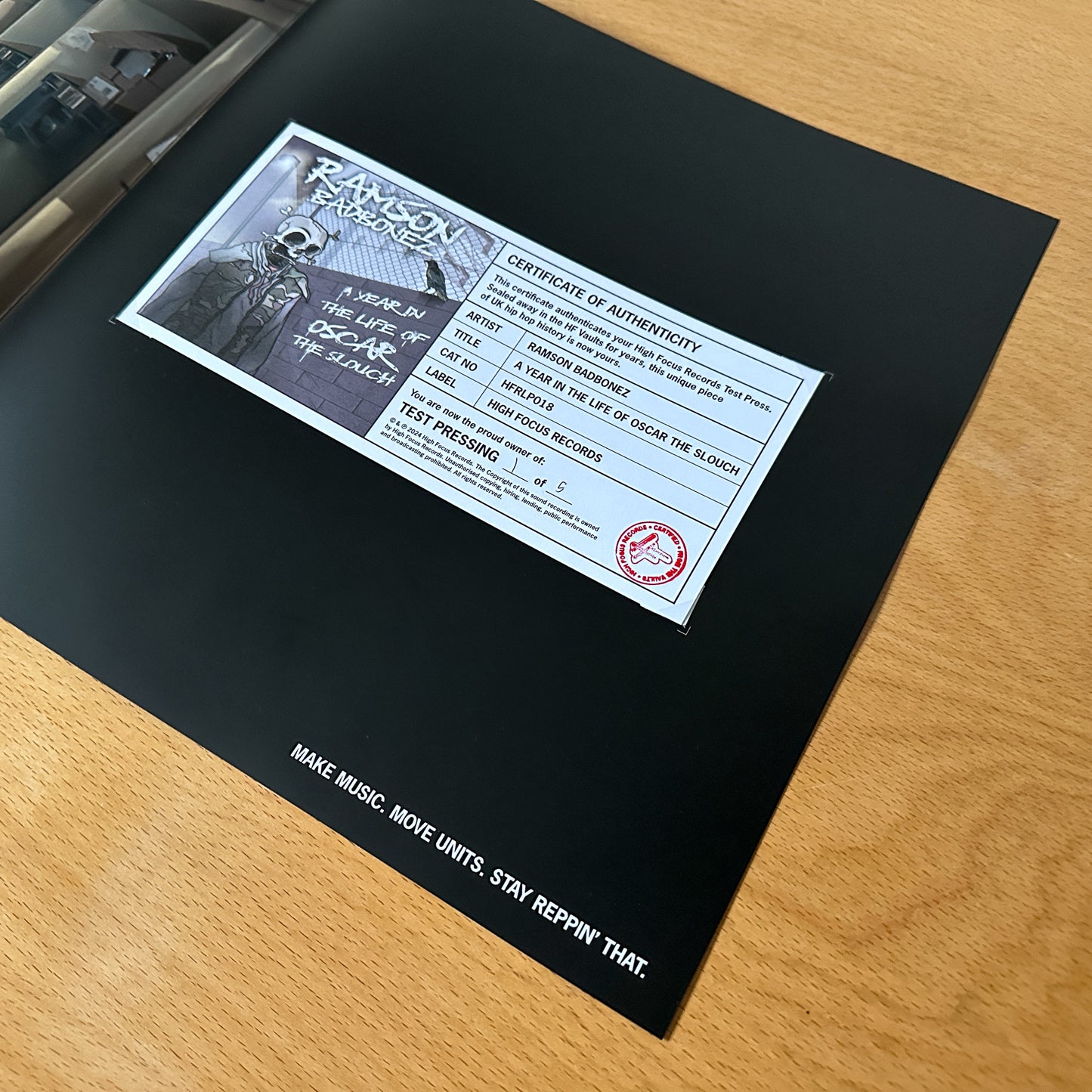 Ramson Badbonez 'A Year In The Life Of Oscar The Slouch' TEST PRESS (1 of 5)