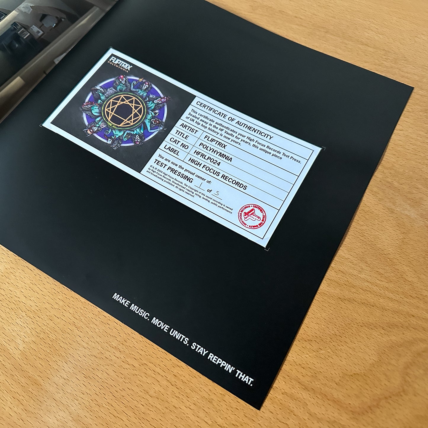 Fliptrix 'Polyhymnia' TEST PRESS (1 of 5)