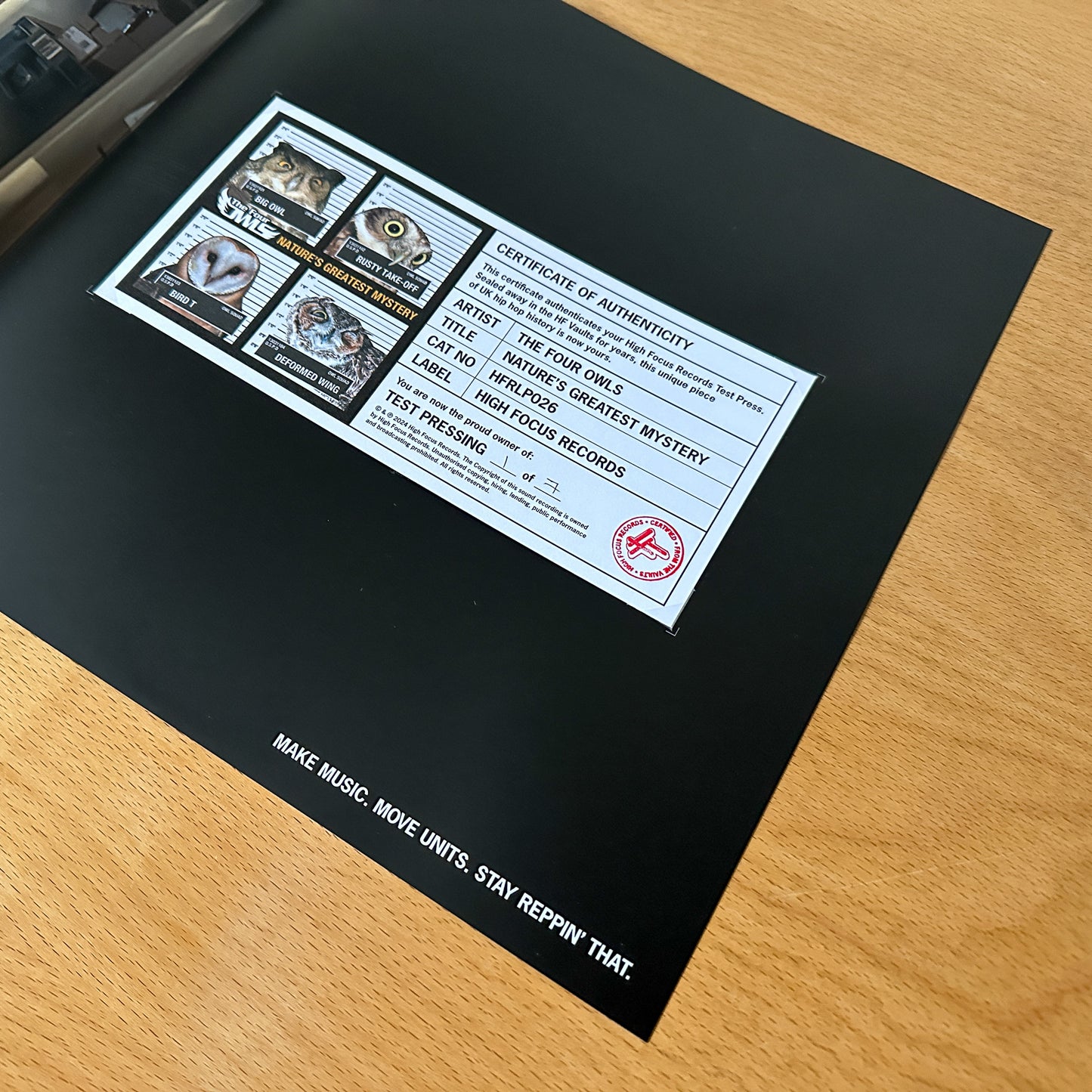 The Four Owls 'Nature's Greatest Mystery' TEST PRESS (1 of 7)
