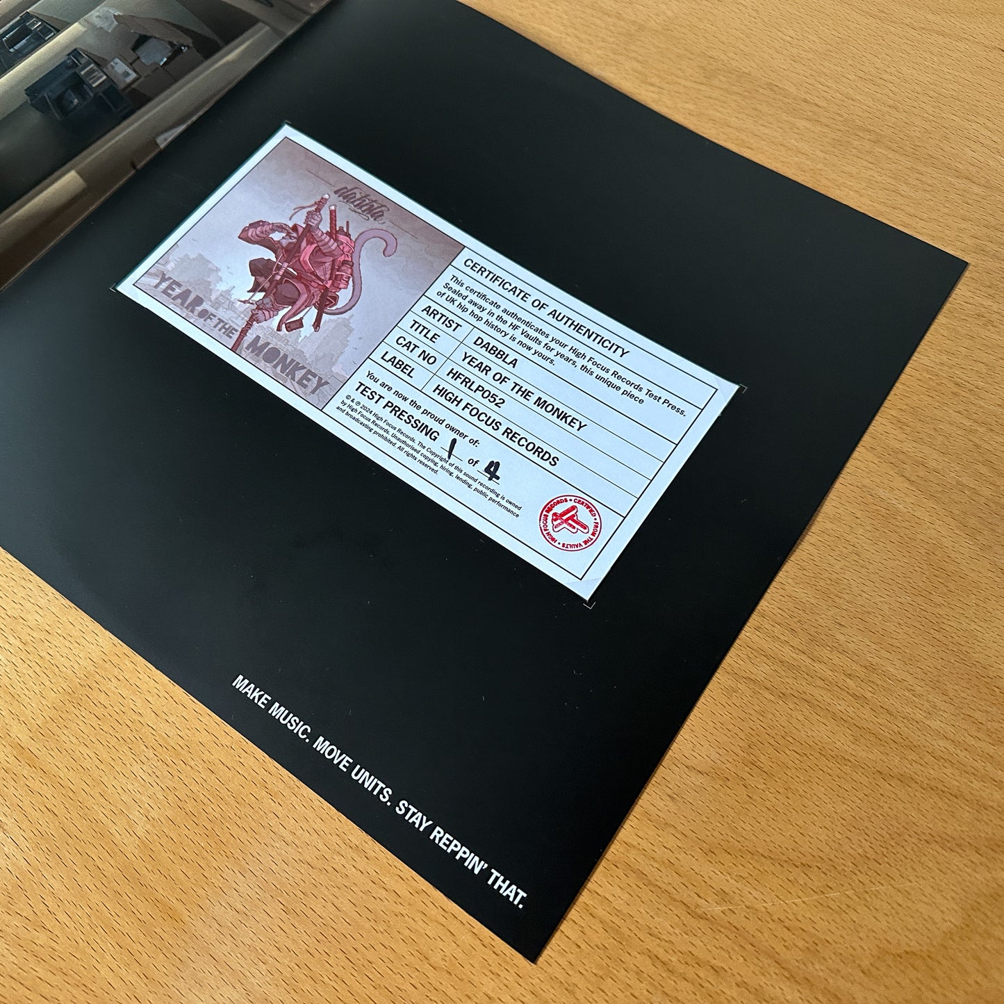 Dabbla 'Year Of The Monkey' TEST PRESS (1 of 5)