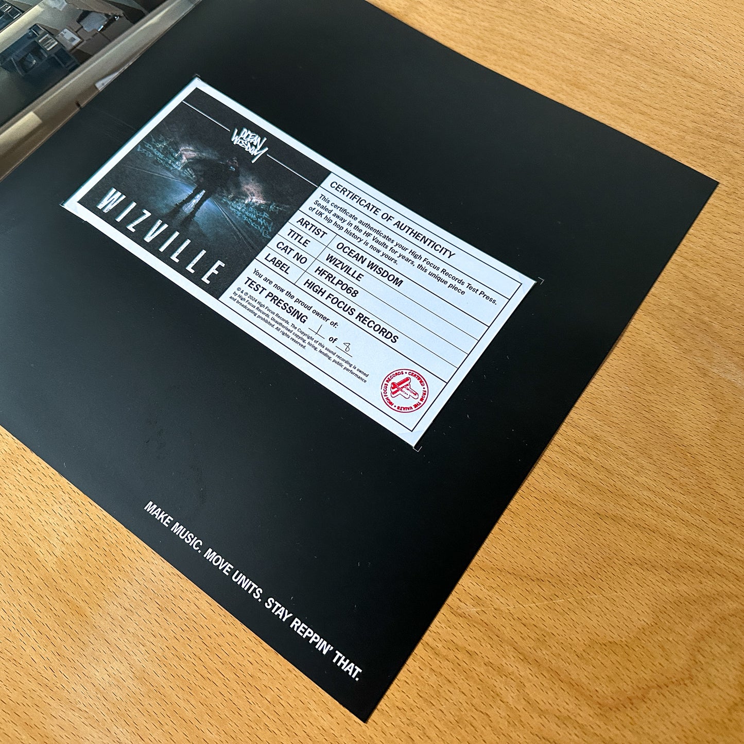 Ocean Wisdom 'Wizville' RED TEST PRESS (1 of 8)