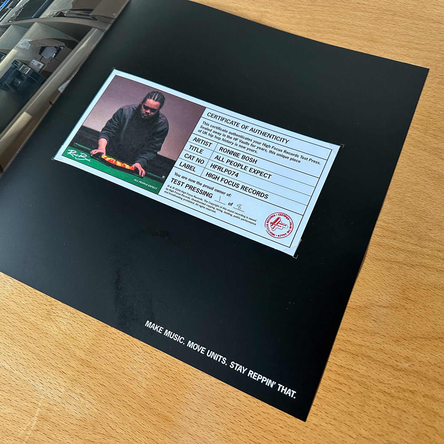 Ronnie Bosh 'All People Expect' TEST PRESS (1 of 8)