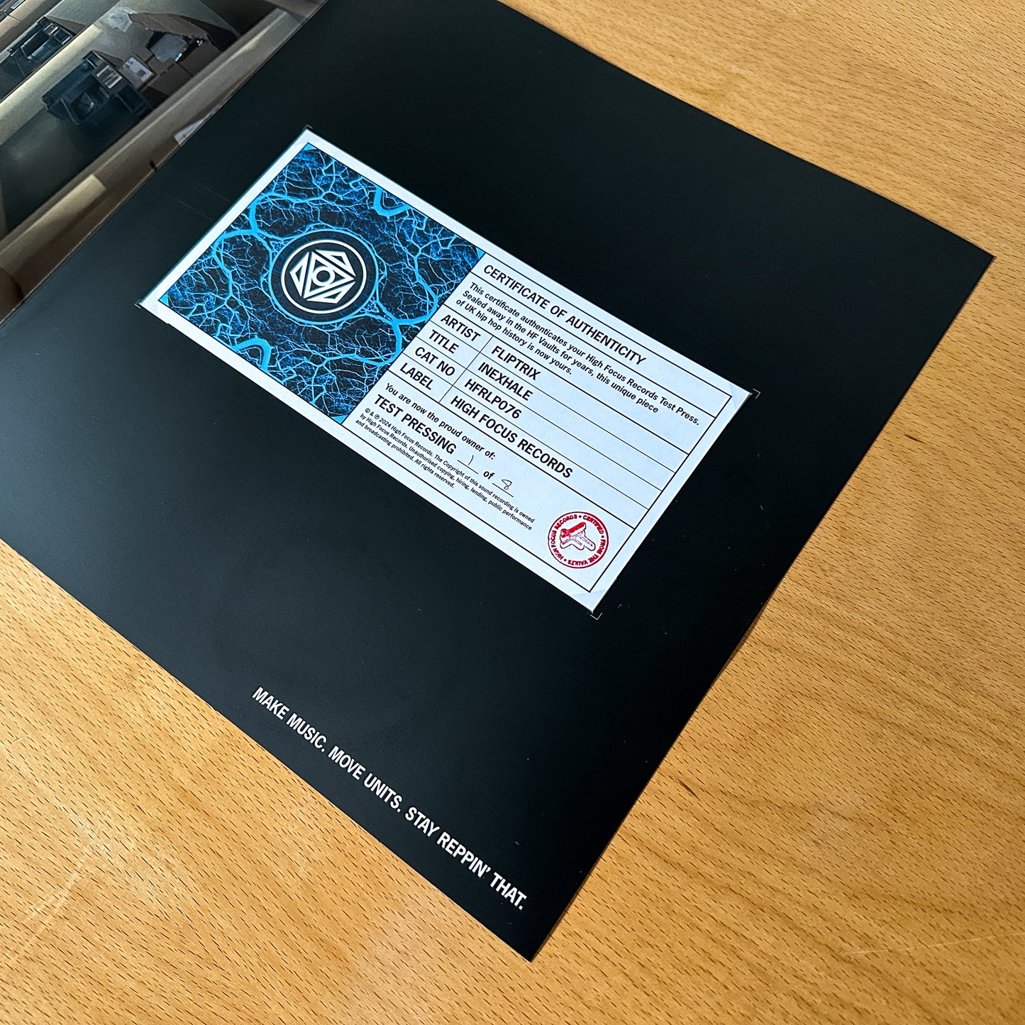 Fliptrix 'Inexhale' TEST PRESS (1 of 8)