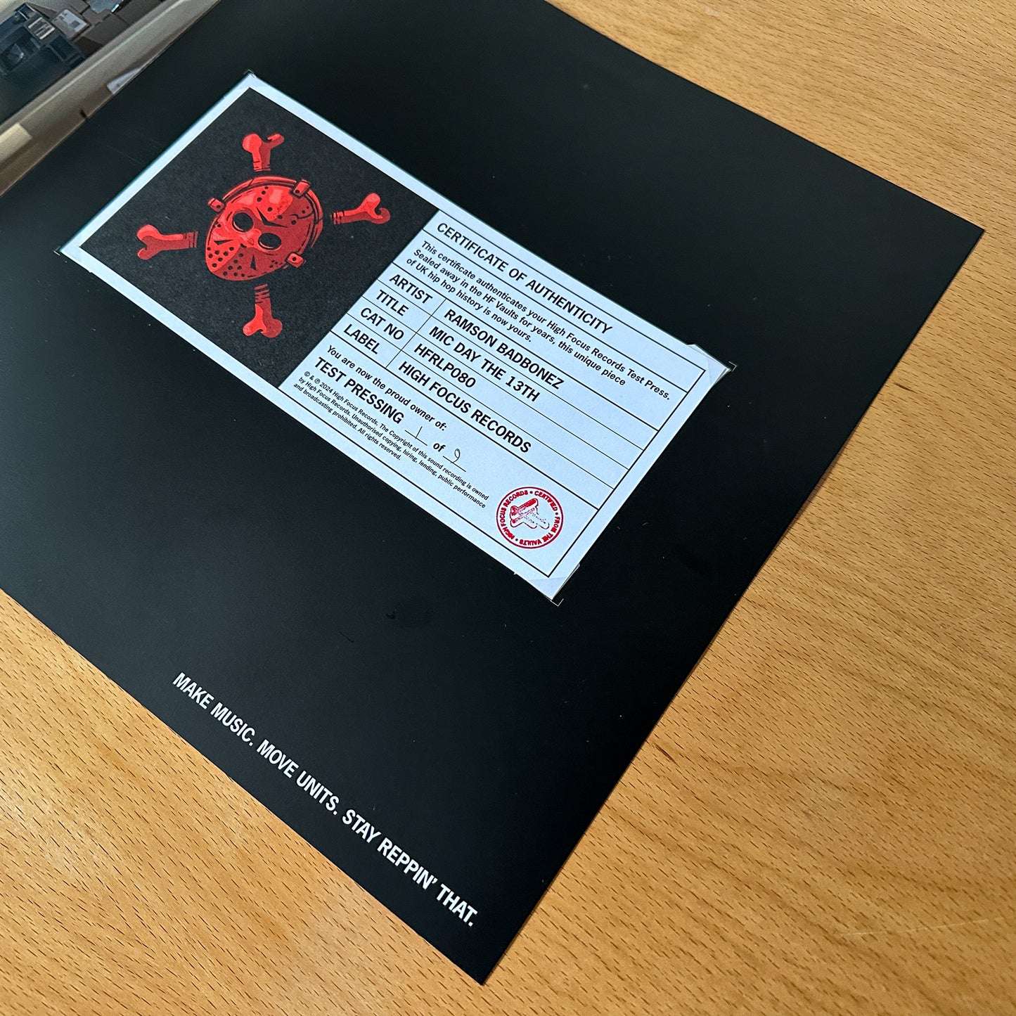 Ramson Badbonez 'Mic Day The 13th' TEST PRESS