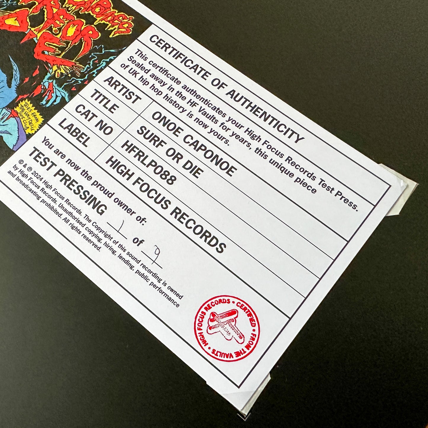 Onoe Caponoe 'Surf Or Die' TEST PRESS (1 of 9)