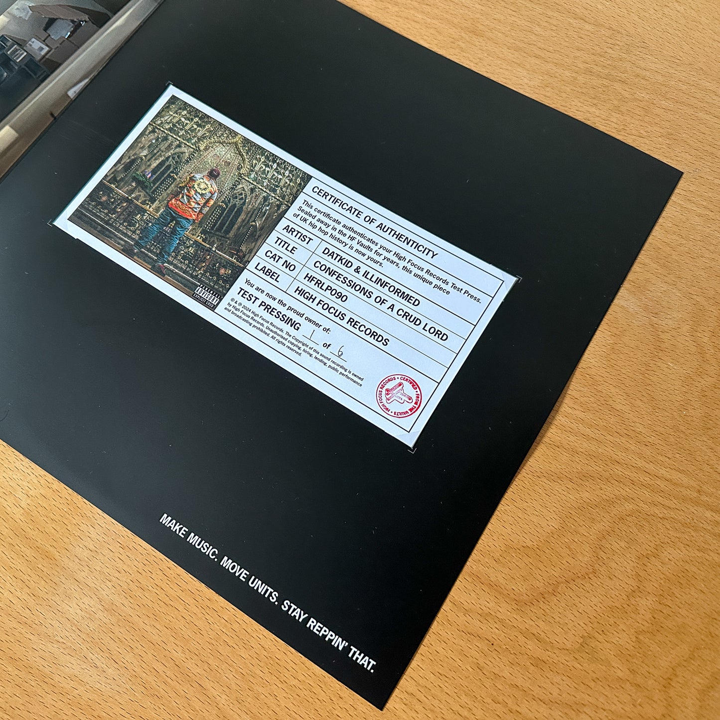 Datkid & Leaf Dog 'Confessions Of A Crud Lord' TEST PRESS (1 of 6)