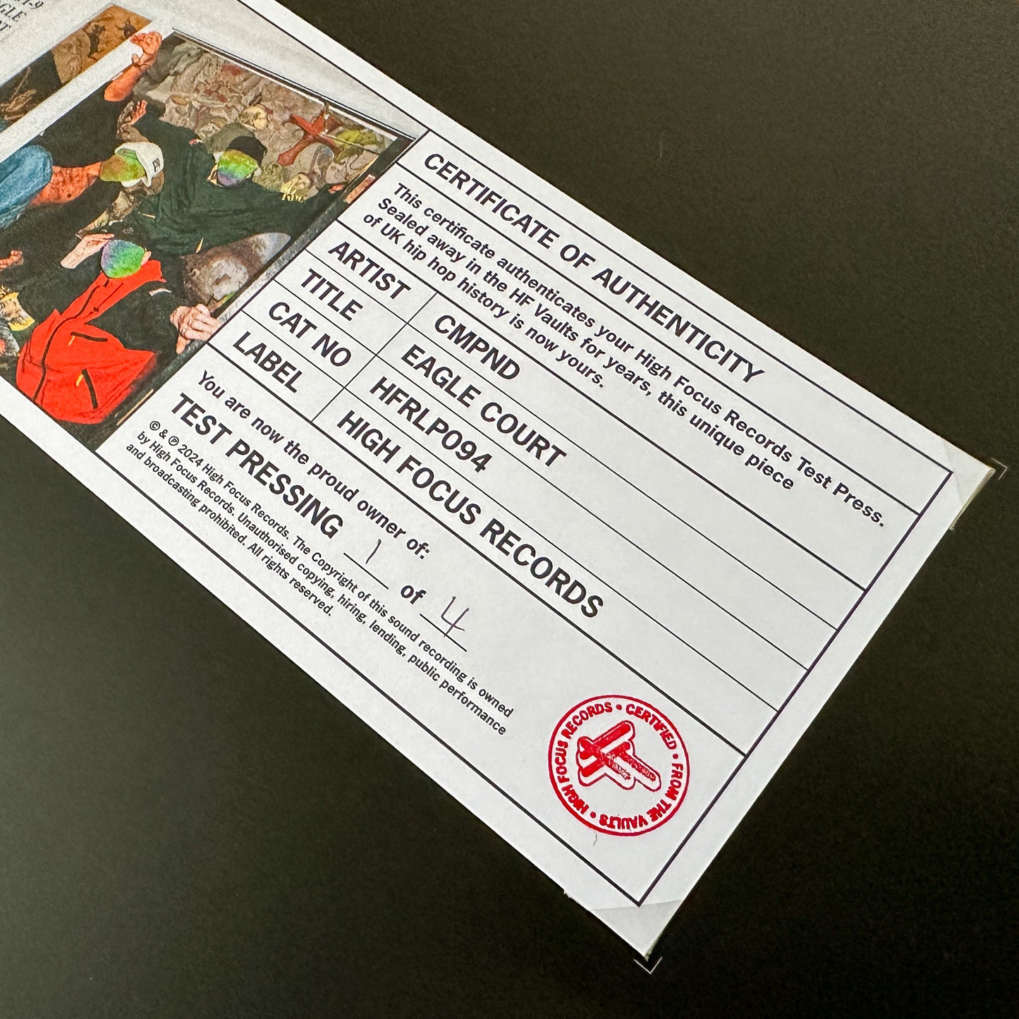 CMPND 'Eagle Court' TEST PRESS (1 of 4)