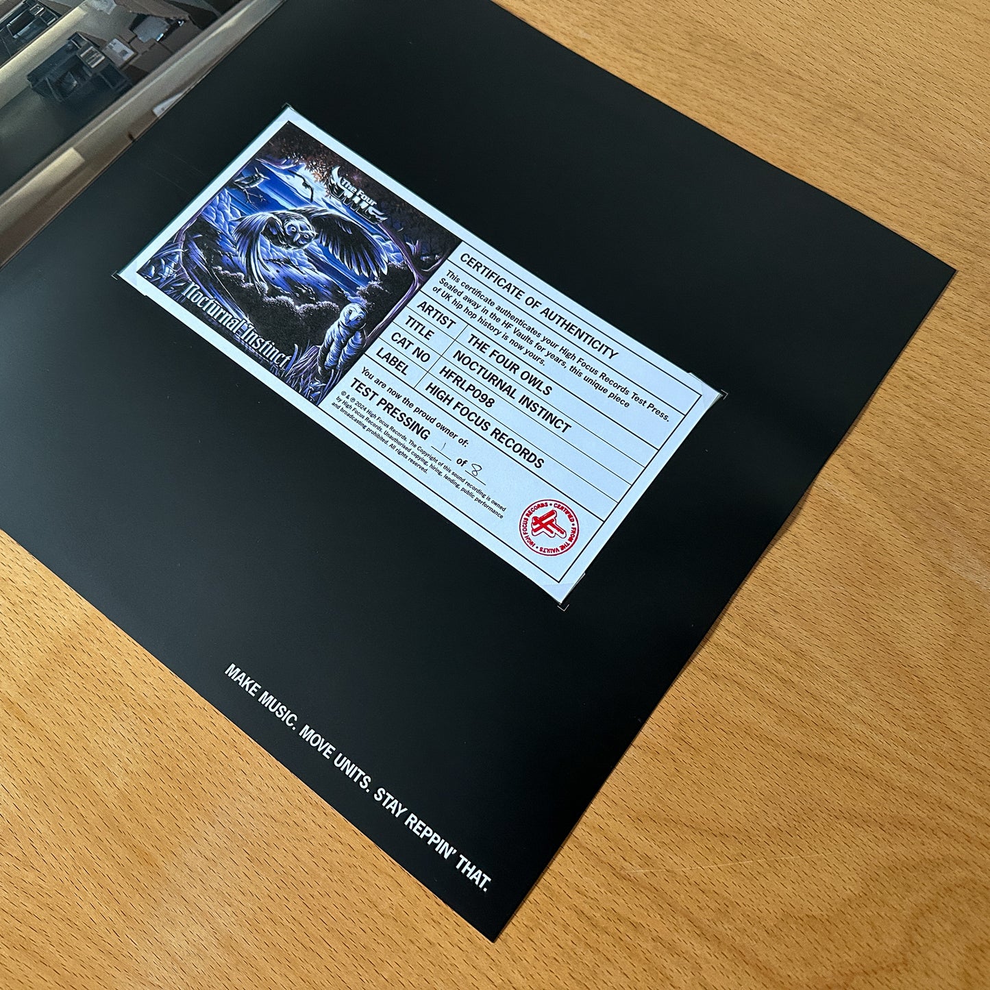 The Four Owls 'Nocturnal Instinct' TEST PRESS