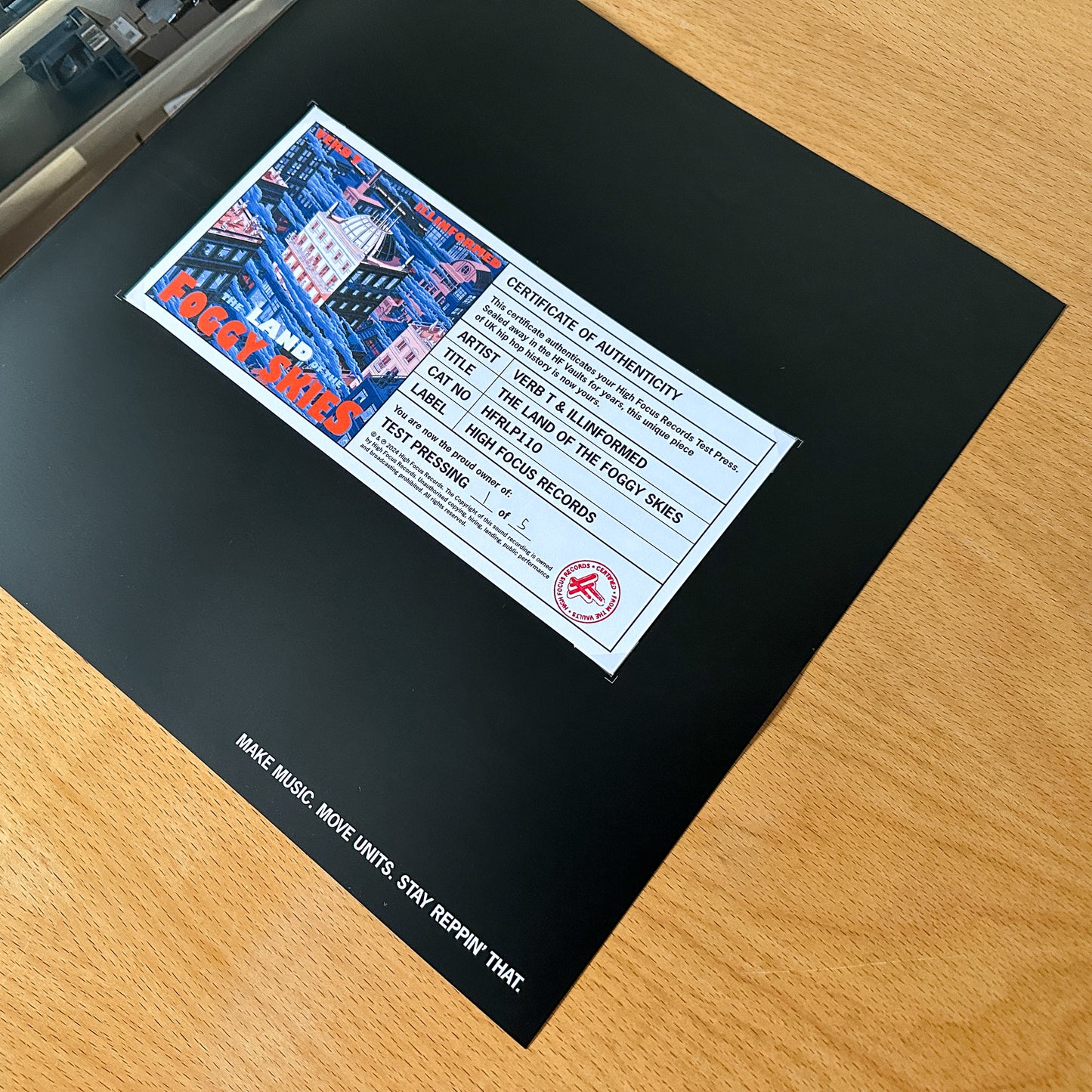 Verb T & Illinformed 'The Land Of The Foggy Skies' TEST PRESS (1 of 5)