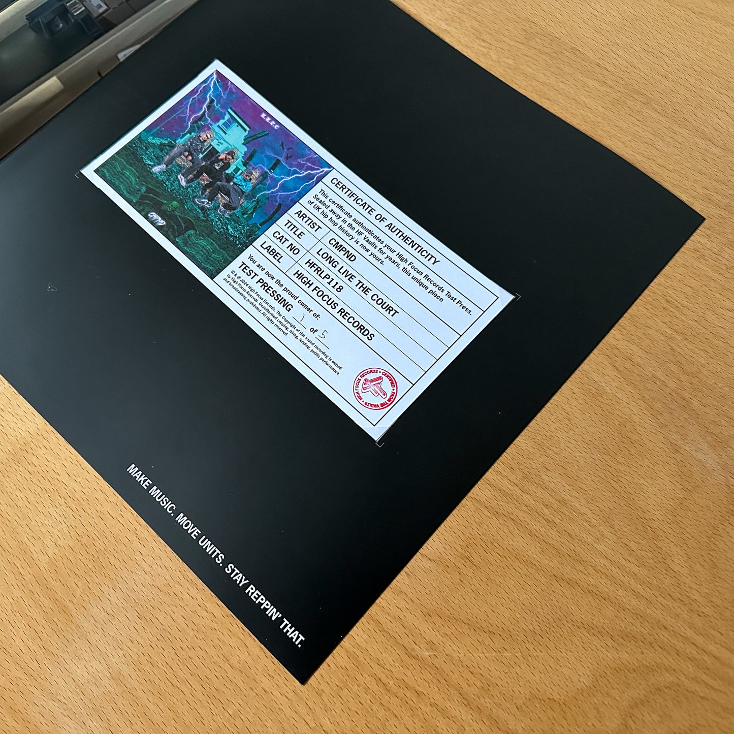 CMPND 'Long Live The Court' TEST PRESS (1 of 5)