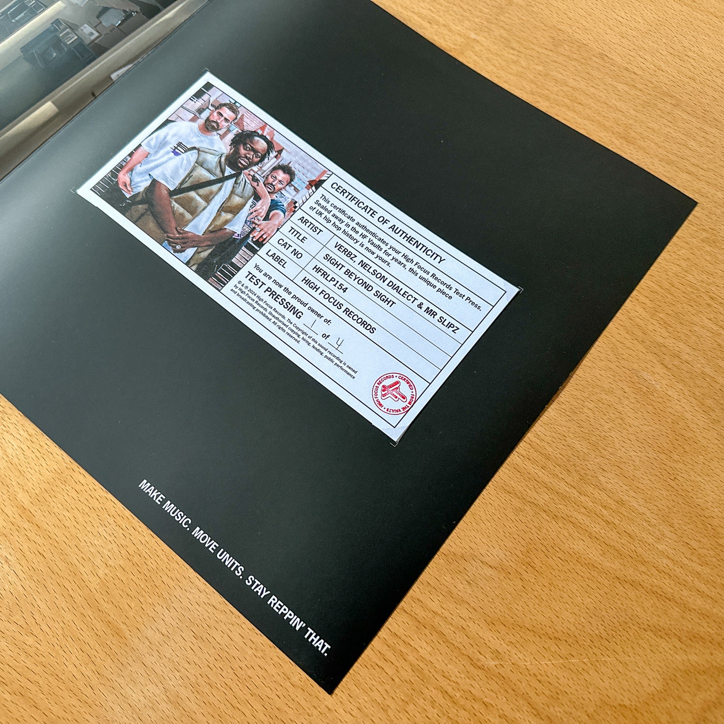 Verbz, Nelson Dialect & Mr Slipz 'Sight Beyond Sight' TEST PRESS